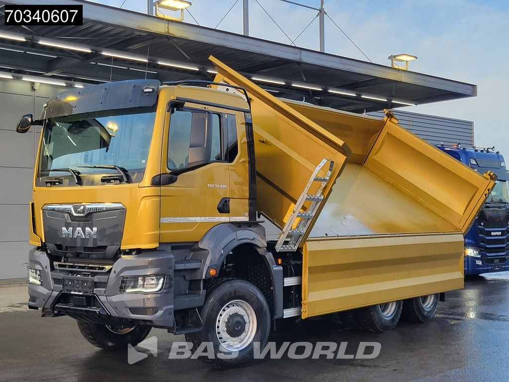 MAN TGS 33.480 6X6 6x6 12m3 KH-Kipper 3-way tipper Steelsuspension Big-Axle Euro 6