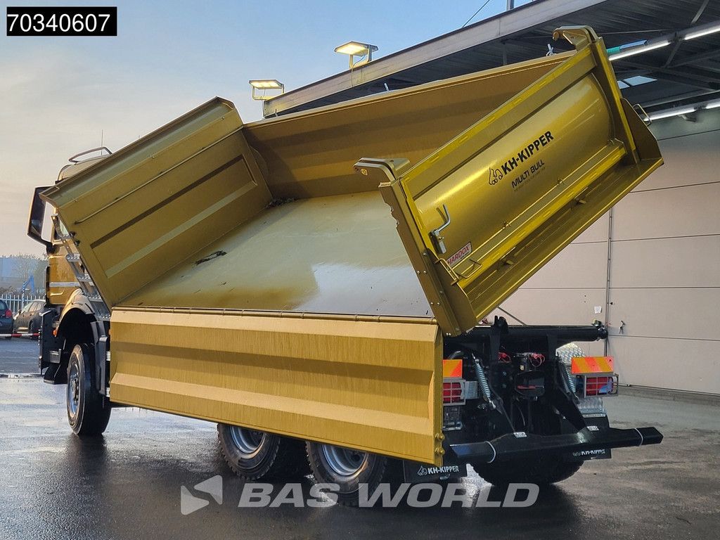 MAN TGS 33.480 6X6 6x6 12m3 KH-Kipper 3-way tipper Steelsuspension Big-Axle Euro 6