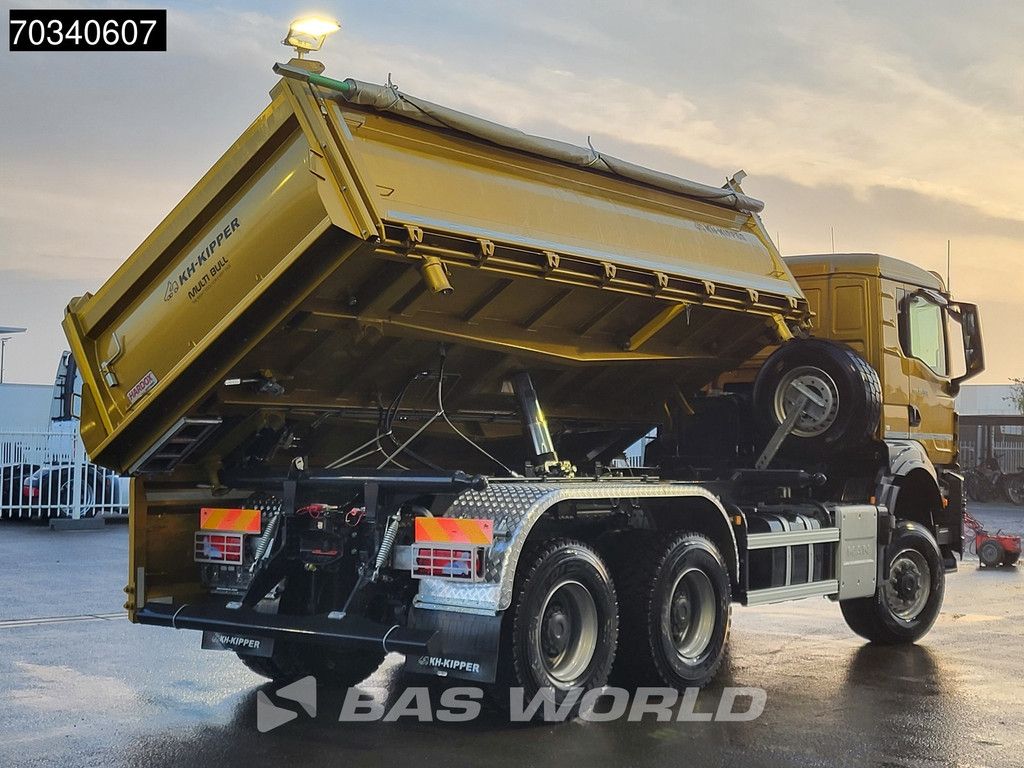 MAN TGS 33.480 6X6 6x6 12m3 KH-Kipper 3-way tipper Steelsuspension Big-Axle Euro 6