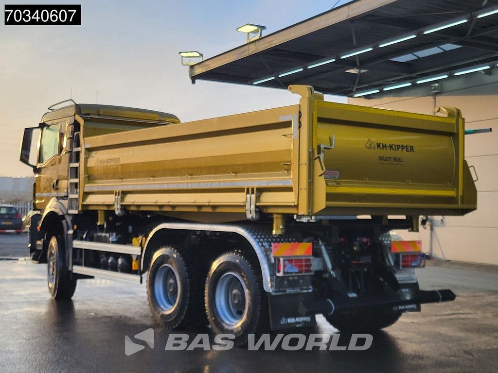 MAN TGS 33.480 6X6 6x6 12m3 KH-Kipper 3-way tipper Steelsuspension Big-Axle Euro 6