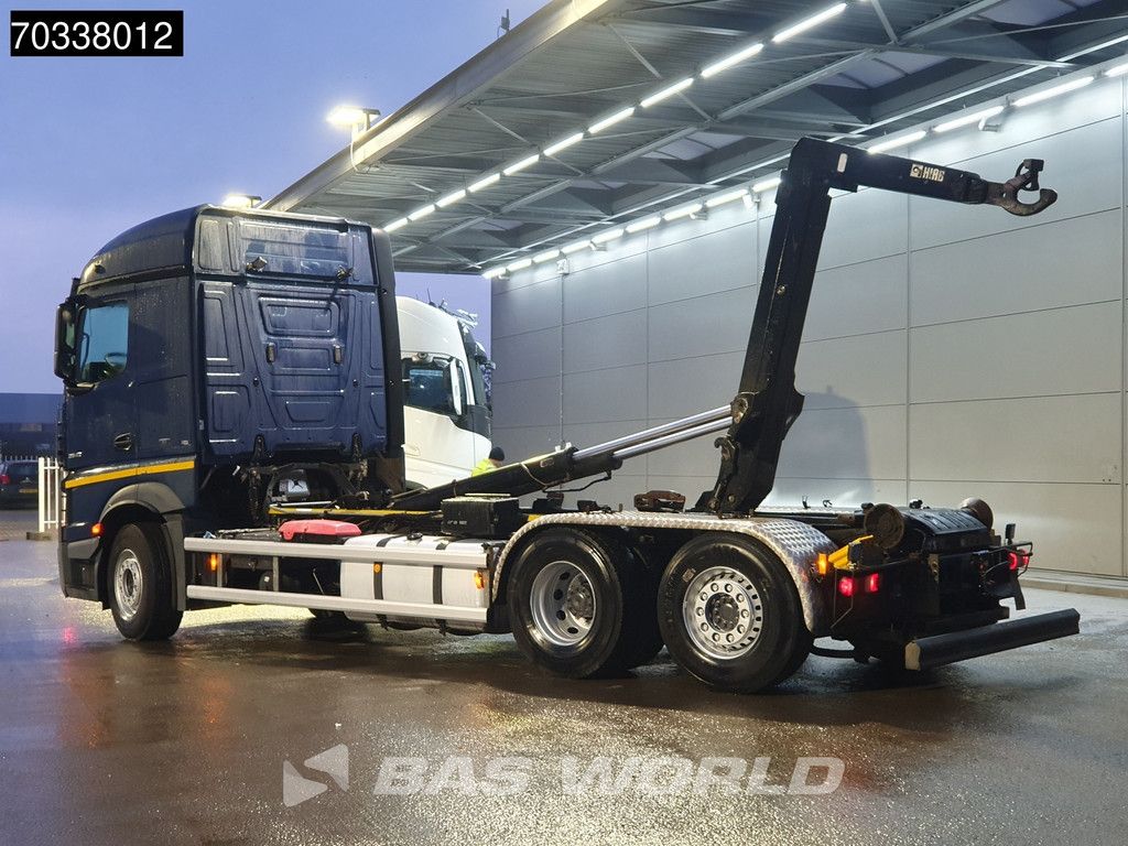 Mercedes Actros 2542 6X2 HIAB XR21S59 containersystem Lift+steering axle Euro 5