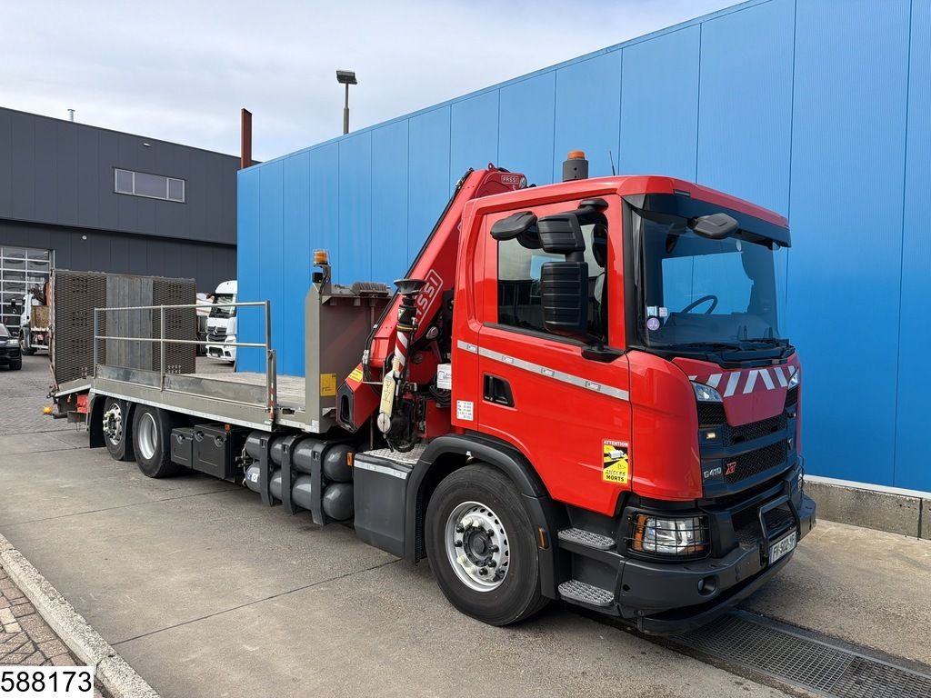 Scania G 410 XT EURO 6d, CNG, Retarder, PTO, Fassi