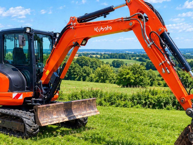 Kubota KX057-4 Compacttilt Auktion & Salg AFGIV BUD STARTPRIS ANG