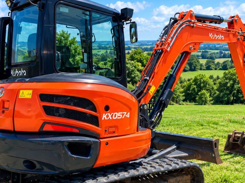 Kubota KX057-4 Compacttilt Auktion & Salg AFGIV BUD STARTPRIS ANG