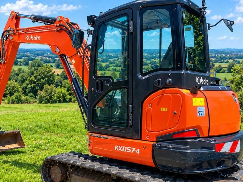 Kubota KX057-4 Compacttilt Auktion & Salg AFGIV BUD STARTPRIS ANG