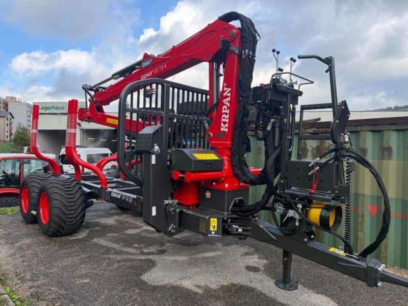 Krpan FORSTANHÄNGER GP 10DF MIT KRAN 7.6K