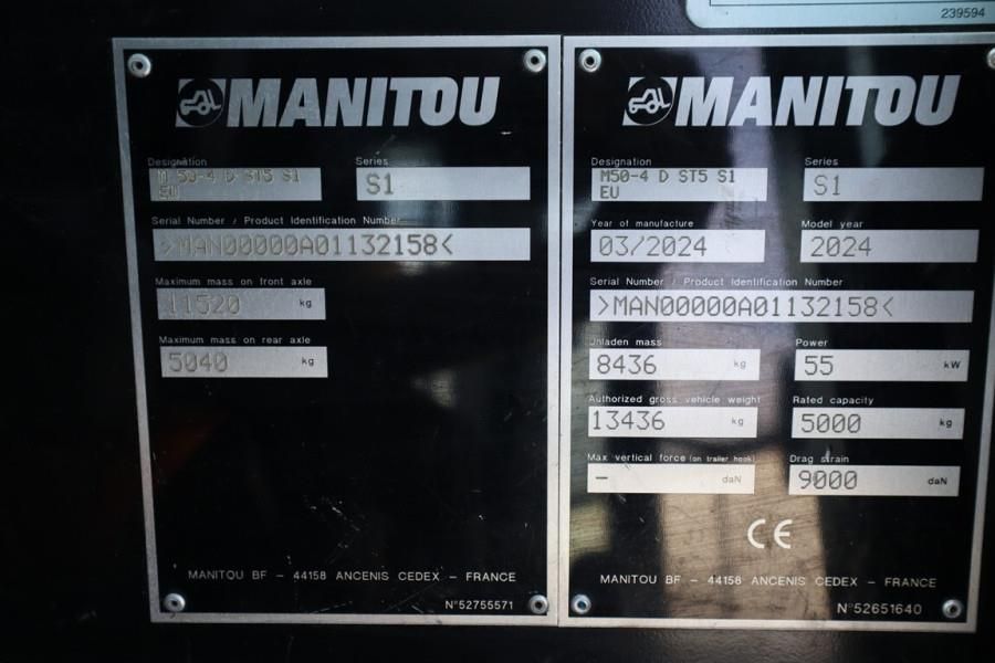 Manitou M50-4 Valid Inspection, Diesel, 4x4 Drive, 5t Capa