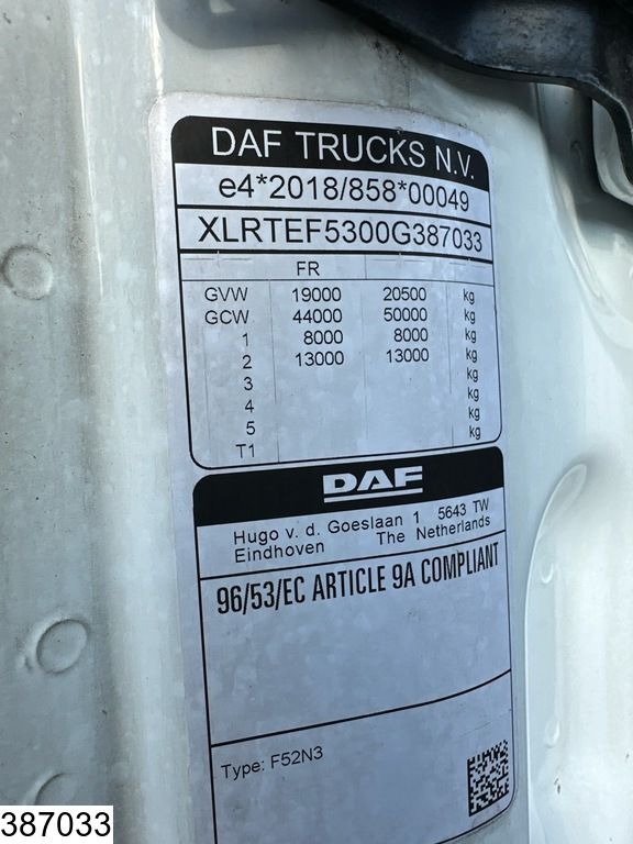 DAF XG 480 EURO 6, ACC, Standairco