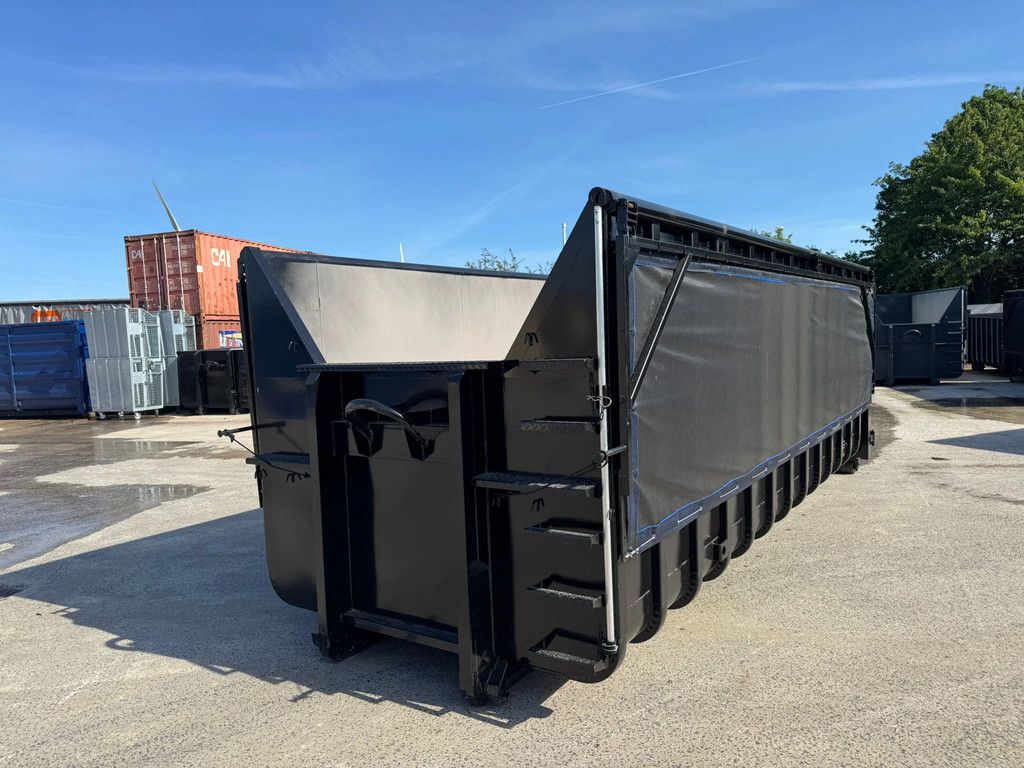 Sidalco kraancontainer 32m3 met klapnetten 700x230x200cm