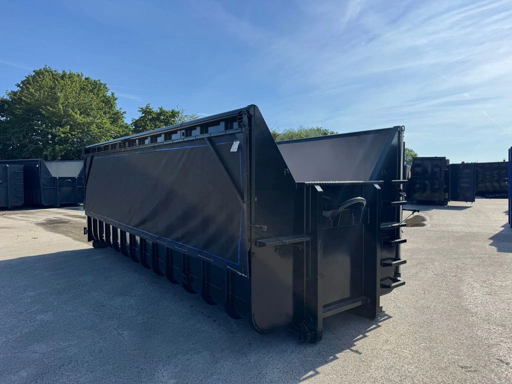 Sidalco kraancontainer 32m3 met klapnetten 700x230x200cm