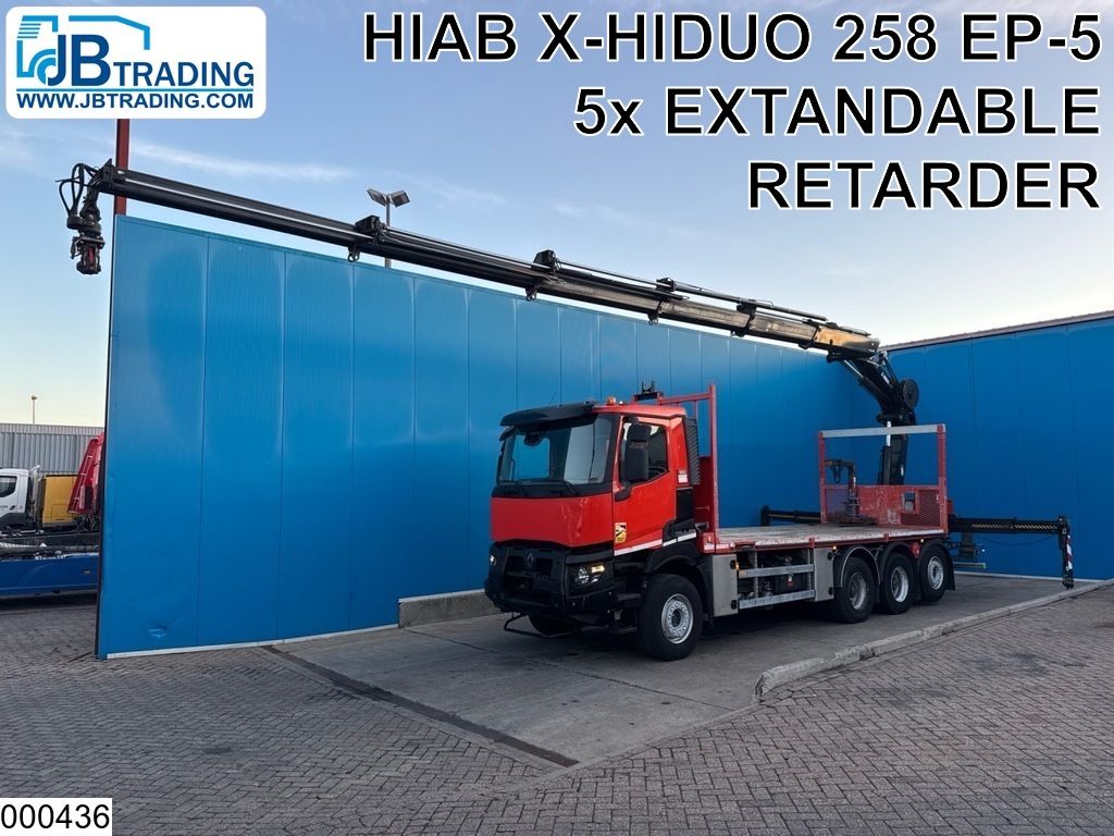Renault C 430 8x4, EURO 6, Retarder, Hiab, Remote