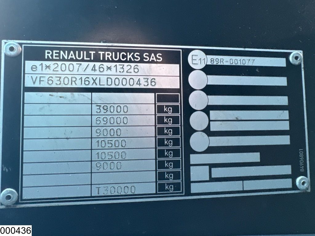 Renault C 430 8x4, EURO 6, Retarder, Hiab, Remote
