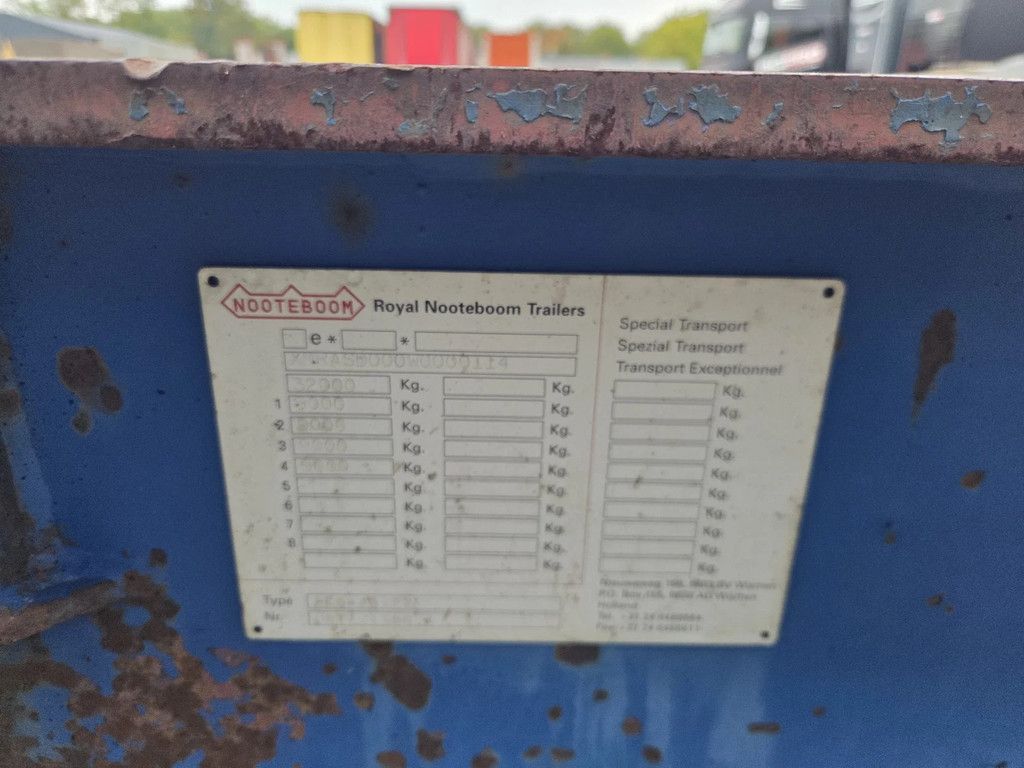 Nooteboom ASD 40 22 4 as bladgeveerd hydr rampen