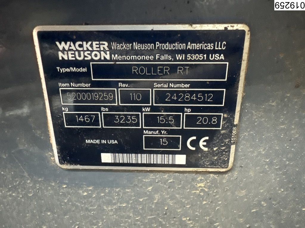 Wacker Neuson RT 82-SC2 16 kW, 648h, Remote