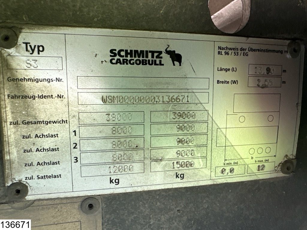Schmitz Tautliner Lift axle