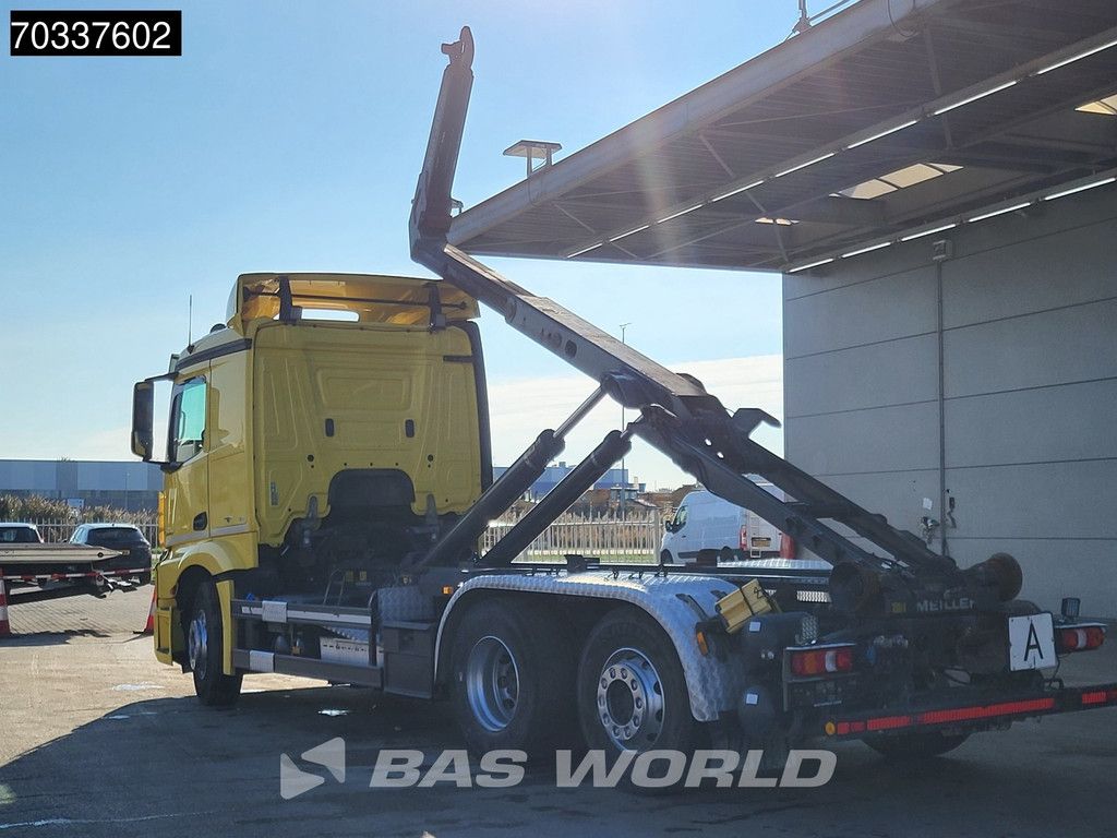 Mercedes Actros 2543 6X2 Meiller RA 21 67 containersystem Full Air suspension Lift+steering axle Euro 6