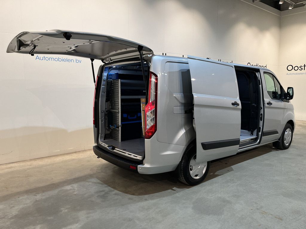 Ford Transit Custom 300 2.0 TDCI L2H1 Trend 130 PK / Servicebus / Sortimo Inrichting / Euro 6 / Airco / Cruise Control / PDC / Klep / 3-Zits