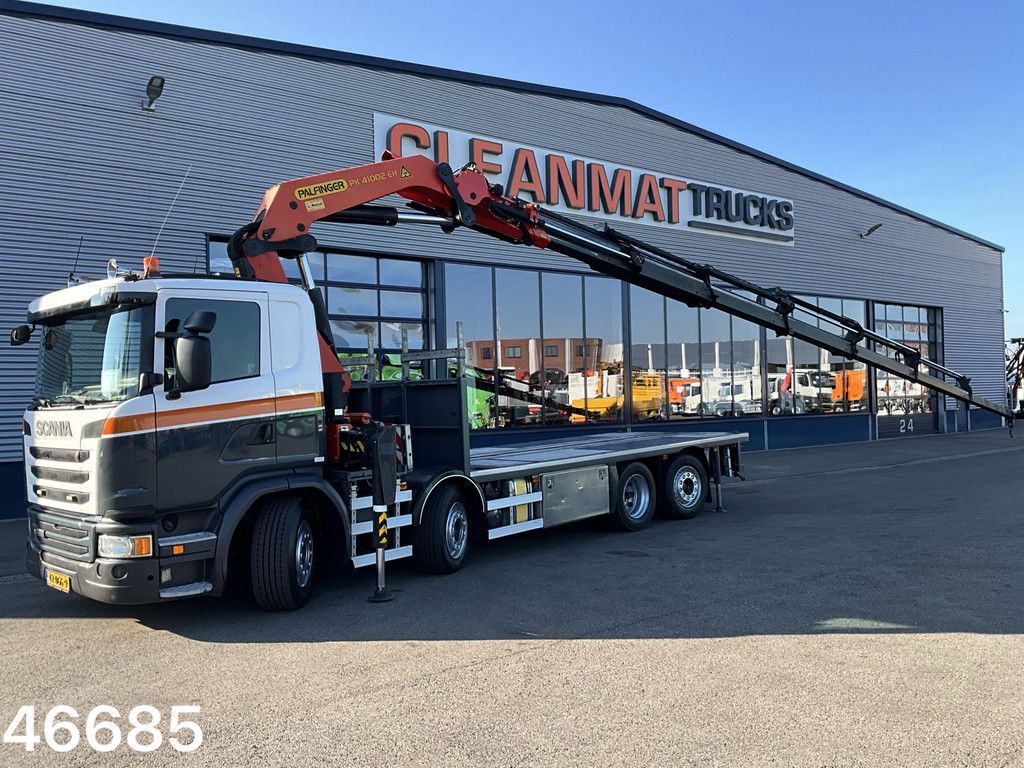 Scania G 410 8x2 Euro 6 Palfinger 41 Tonmeter laadkraan Just 329.731 km!