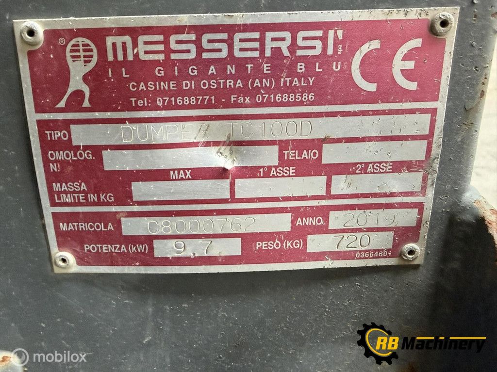 Messersì dumper C100D