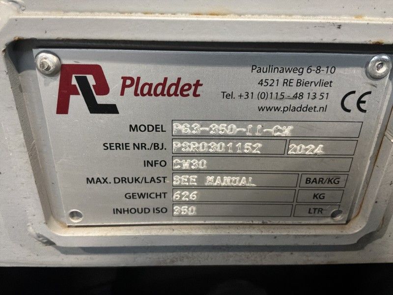 2024 Pladdet PG3-350-11-OS Hydraulik-Sortiergreifer ohne Drehkranz