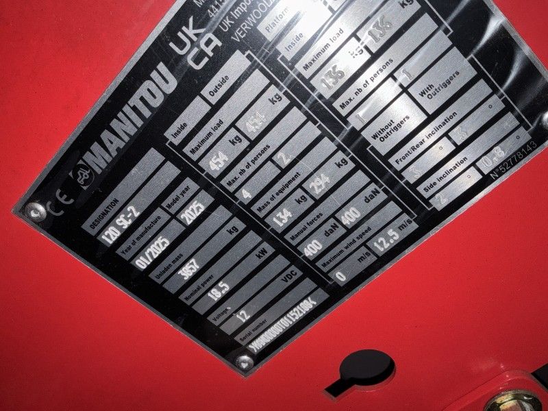 2025 Manitou 120 SC2 Scissor Lift (Unused)