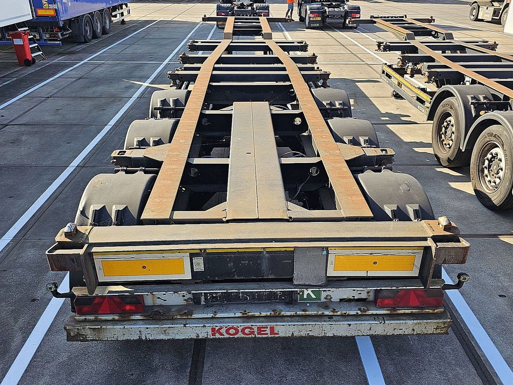 KOGEL SW24 MULTI 2X 20, 1X30, 1X40, HIGHCUBE, 20FT MITTIG, LIFT AXLE