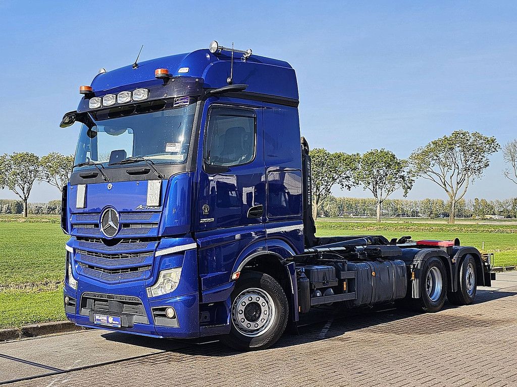 MERCEDES-BENZ ACTROS 2551 6X2 STEERAXLE RETARDER BIGSPACE XENON EURO6D WB460 MEILLER RS21/65