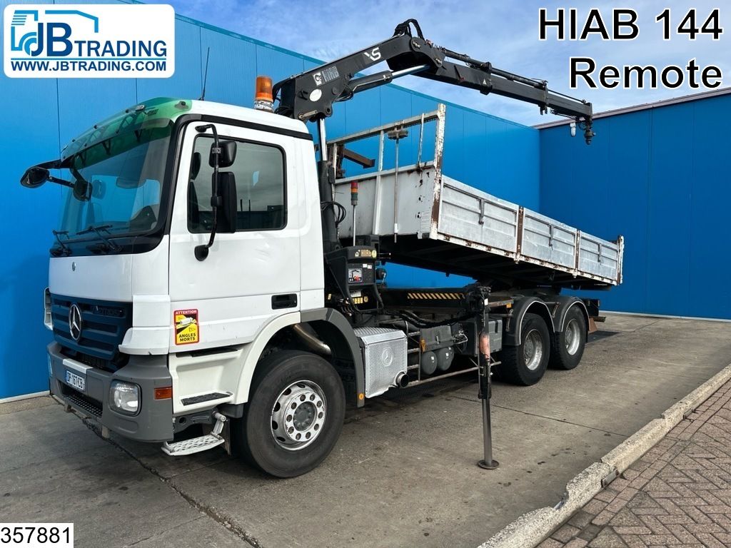 Mercedes Actros 2636 6x4, Hiab, EPS, Remote, Steel