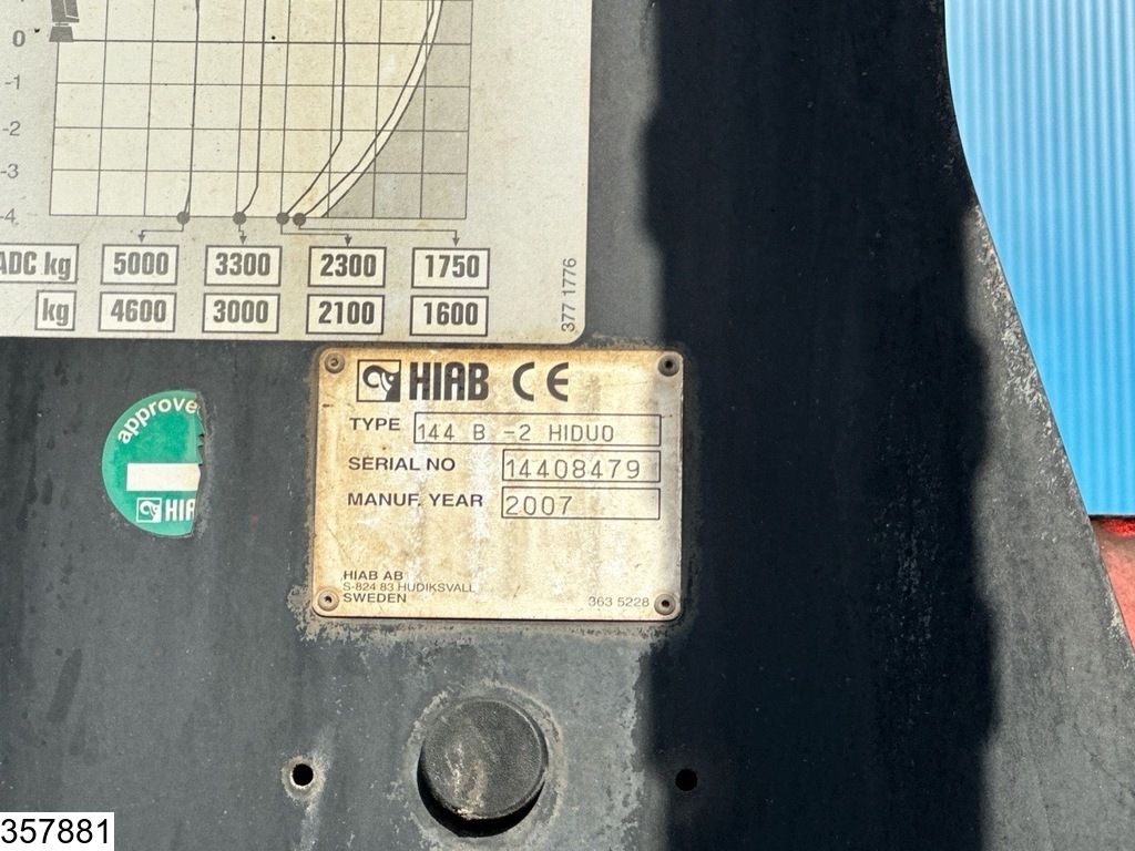 Mercedes Actros 2636 6x4, Hiab, EPS, Remote, Steel