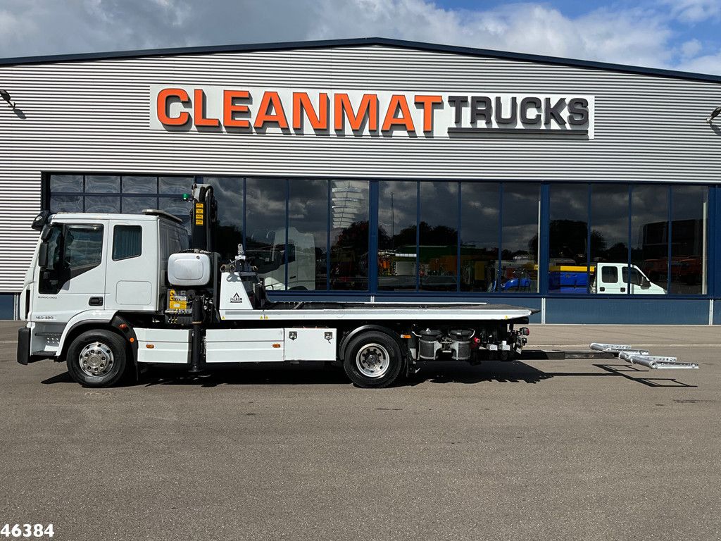 Iveco Eurocargo ML160E32 Euro 6 Falkom Abschlepp + Palfinger 19 Tonmeter laadkraan