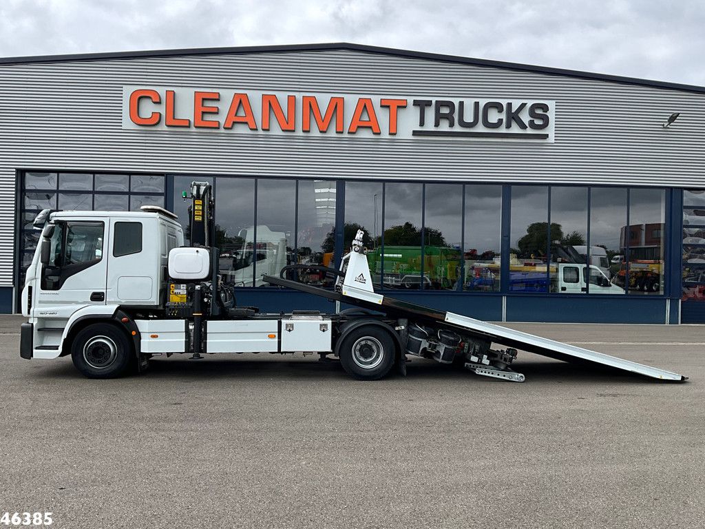 Iveco Eurocargo ML160E32 Euro 6 Falkom Abschlepp + Palfinger 19 Tonmeter laadkraan