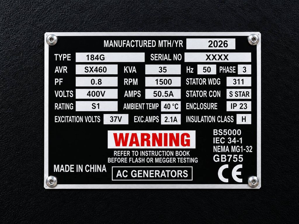 Generator RTE 7310 Diesel 35kVA 2026 New