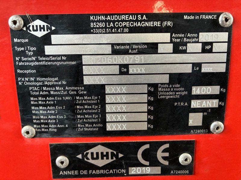 Kuhn Primor 2060 S