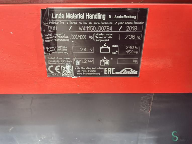 Stapelaars Elektrisch Linde D08 2016
