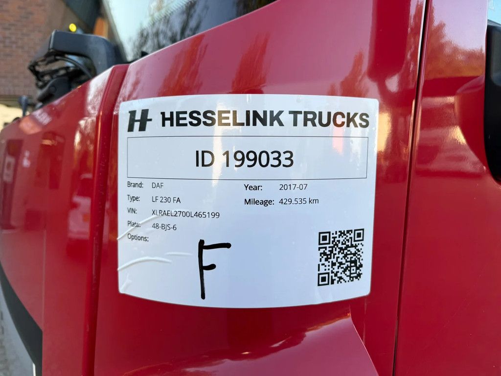 DAF LF 230 16T 7.6M Koffer Airco ACC 1.500KG LBW NL Truck APK 07-2027