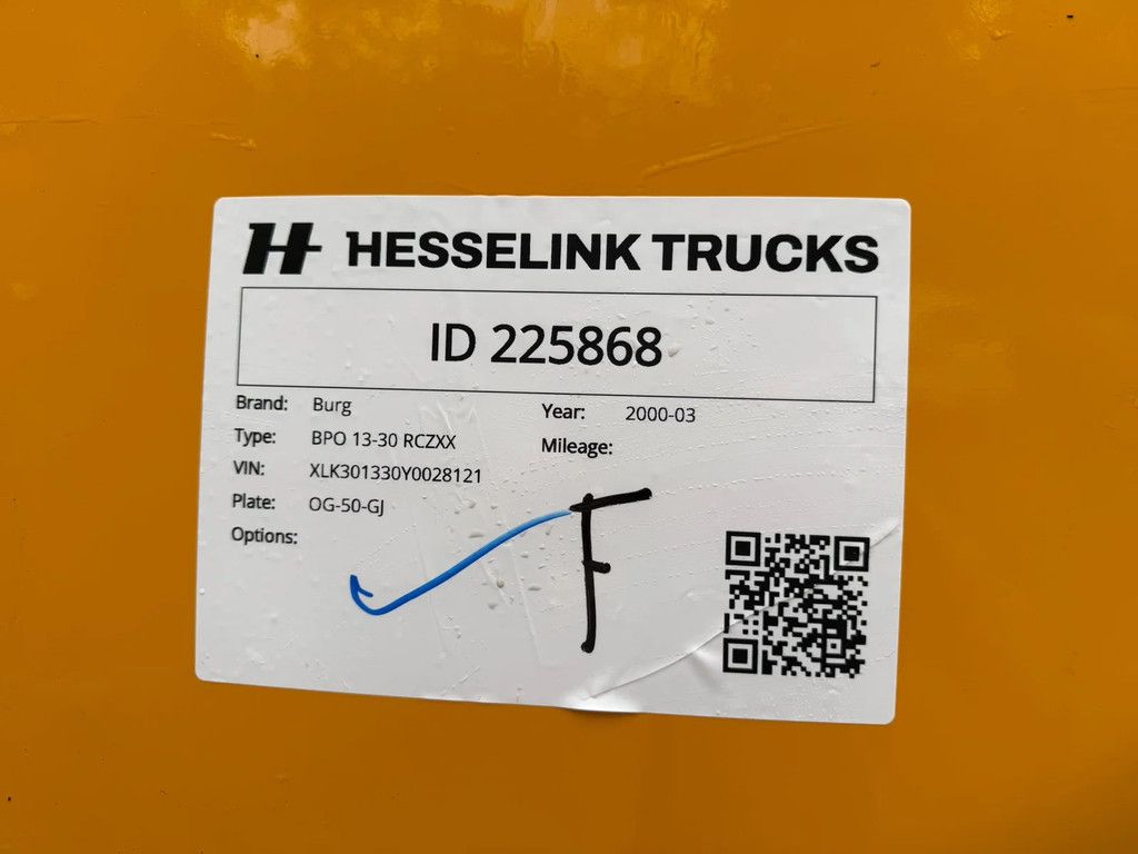 Burg 36m3 RVS Mestoplegger Geijkte weging VMA Bemonstering NL Trailer Nieuwe APK 9-2027