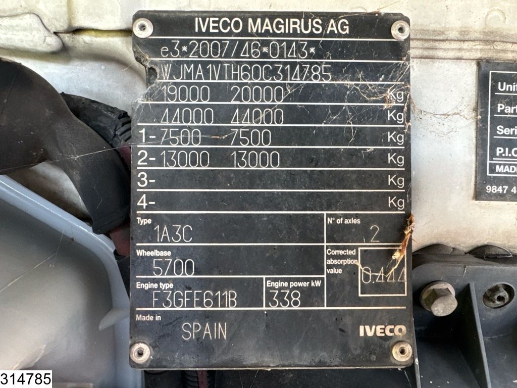 Iveco Stralis 460 EURO 6, Rolfo, Combi, Retarder