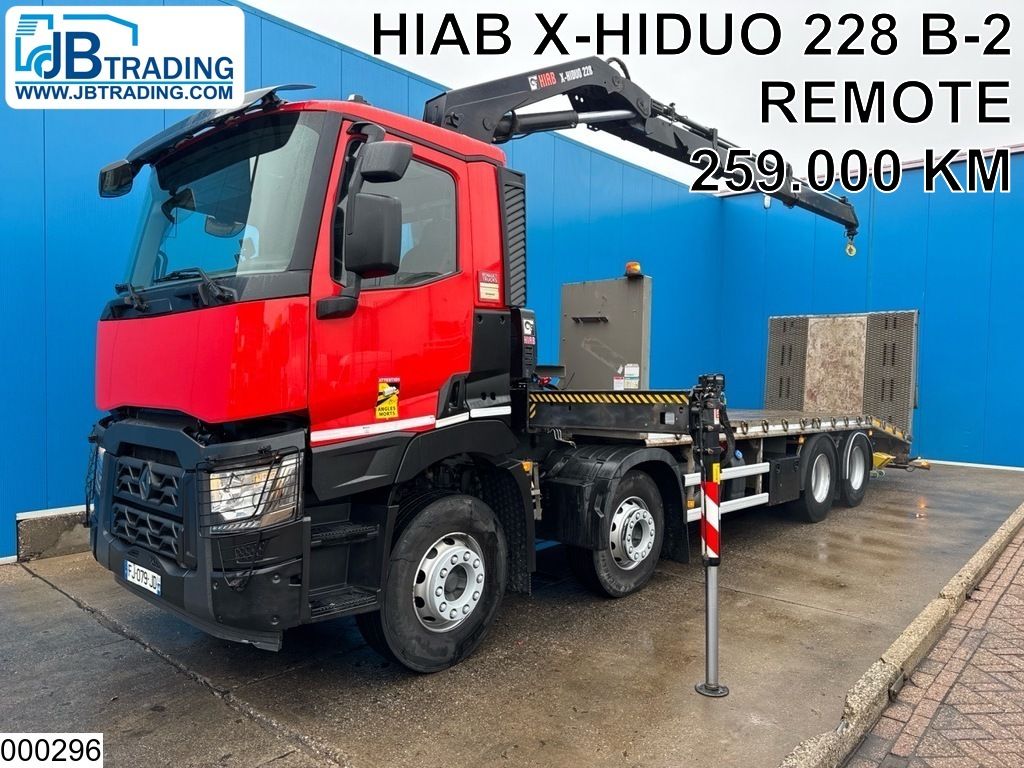 Renault C 380 8x2, EURO 6, HIAB, Remote
