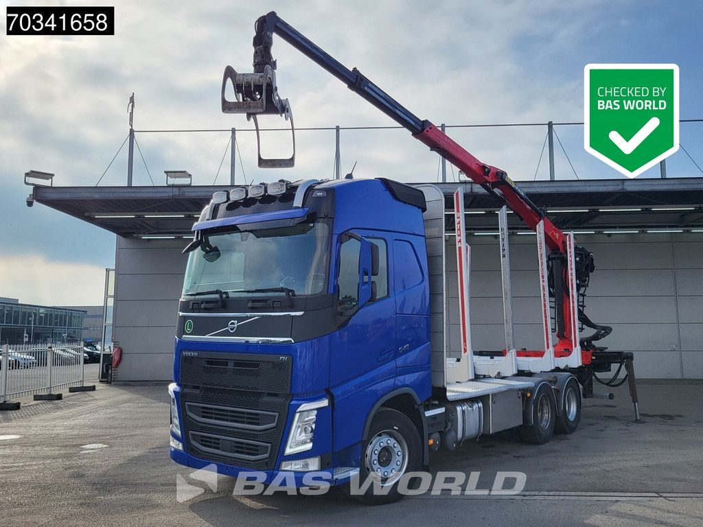 Volvo FH 540 6X4 Palfinger M120Z96 Crane Holztransport Retarder Automatic Euro 6