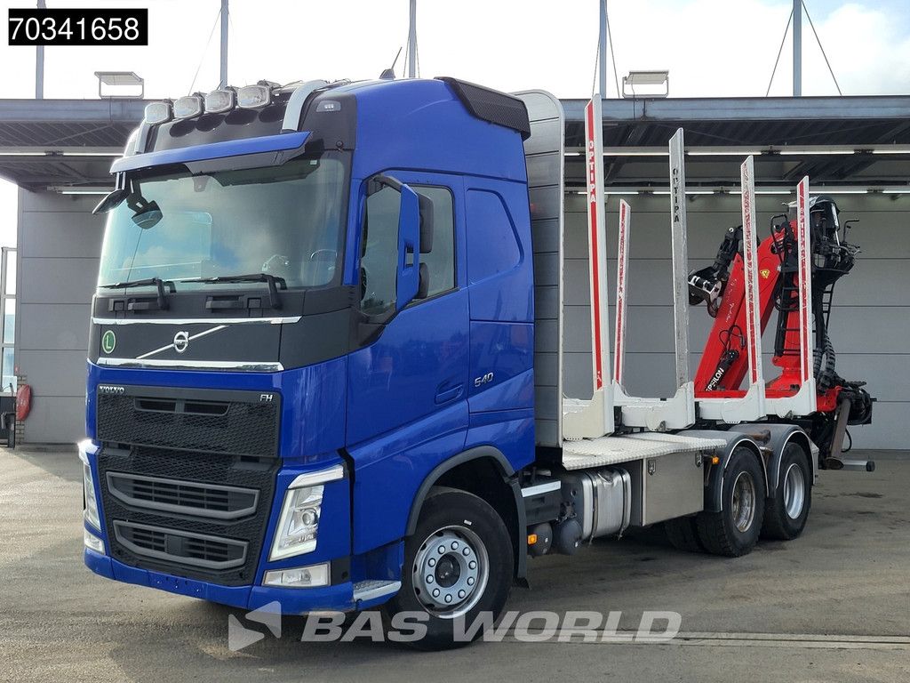 Volvo FH 540 6X4 Palfinger M120Z96 Crane Holztransport Retarder Automatic Euro 6