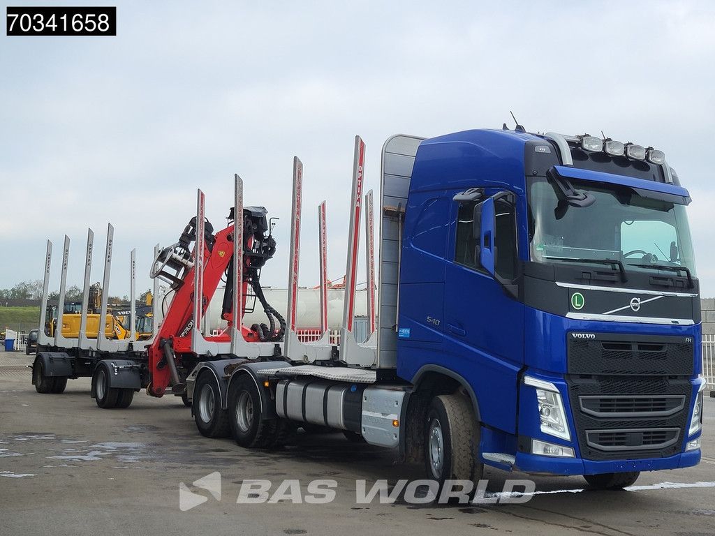 Volvo FH 540 6X4 Palfinger M120Z96 Crane Holztransport Retarder Automatic Euro 6