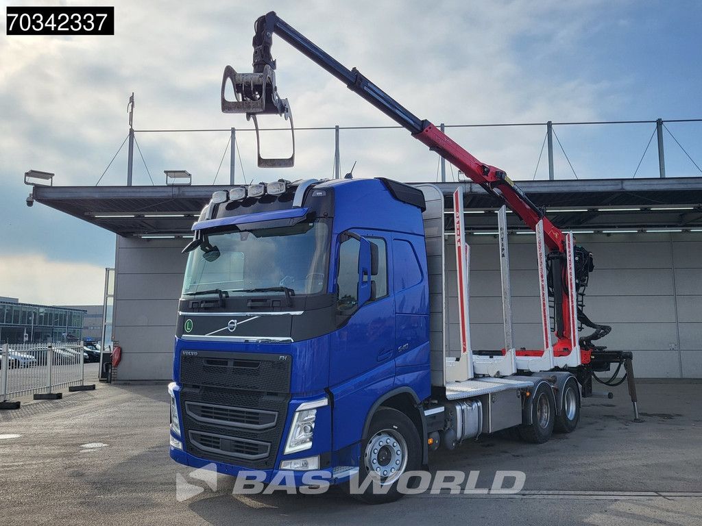 Volvo FH 540 6X4 Combi Palfinger M120Z96 Crane Holztransport Retarder Automatic Euro 6