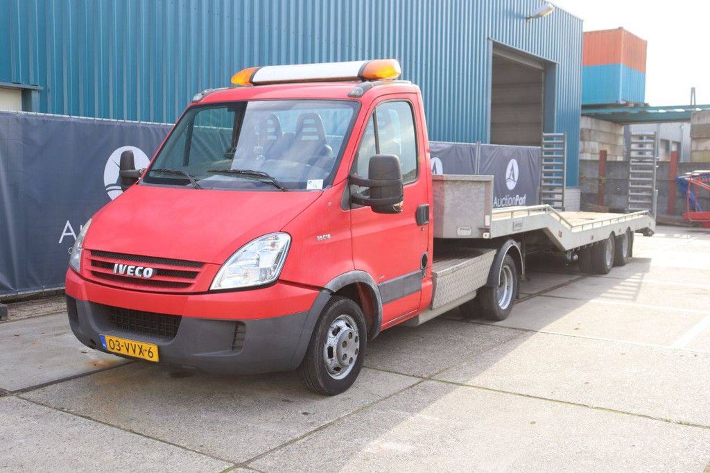 Van Car Transporter Iveco 35C18 Diesel 176hp 2008 With Semi-trailer Veldhuizen