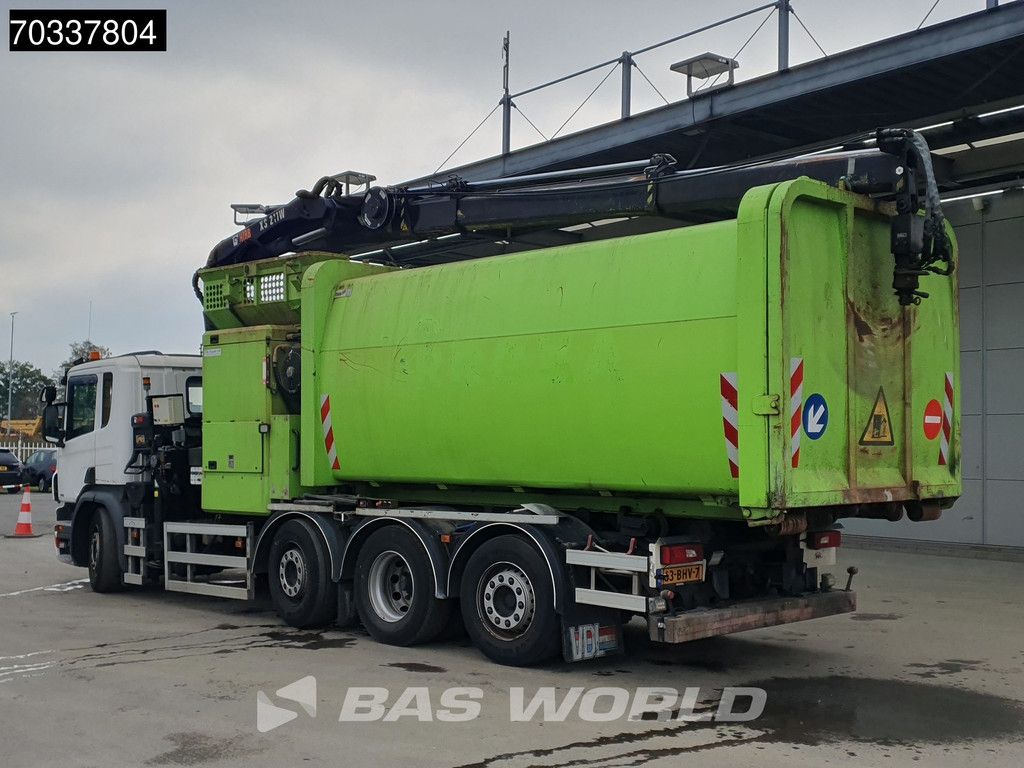 Scania P P360 8X2 Hiab 211 BW 3-hipro Crane Kran VDL Translift Full Air Lift+steering axle Euro 6