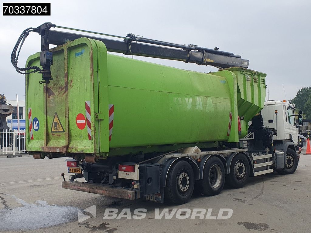 Scania P P360 8X2 Hiab 211 BW 3-hipro Crane Kran VDL Translift Full Air Lift+steering axle Euro 6