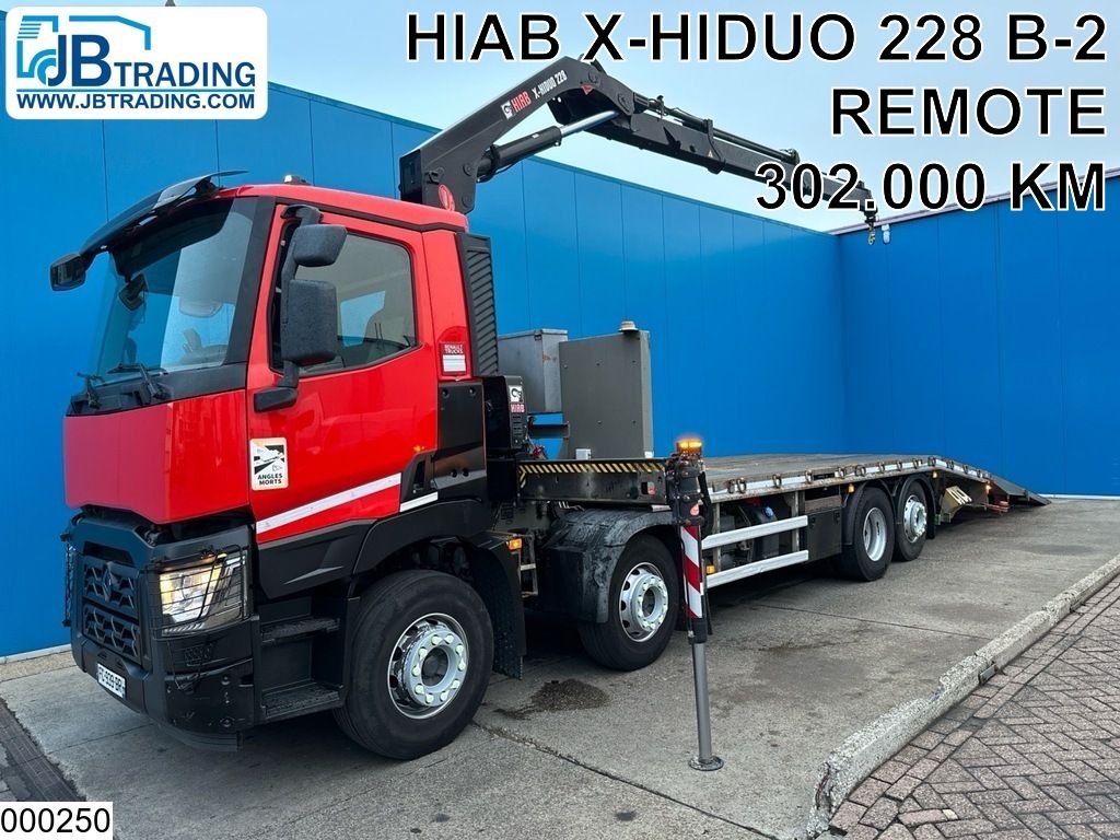 Renault C 380 EURO 6, 8x2, HIAB, Remote