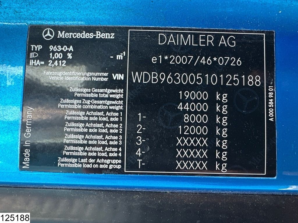 Mercedes Actros 1843 EURO 6, PTO