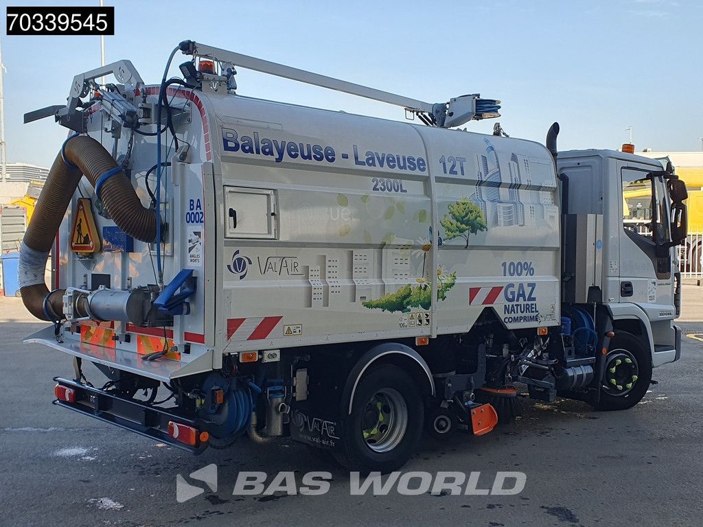 Iveco Eurocargo 120LE210 4X2 CNG Engine! 2300ltr val air Sweeper truck Manual gearbox Airco Euro 6