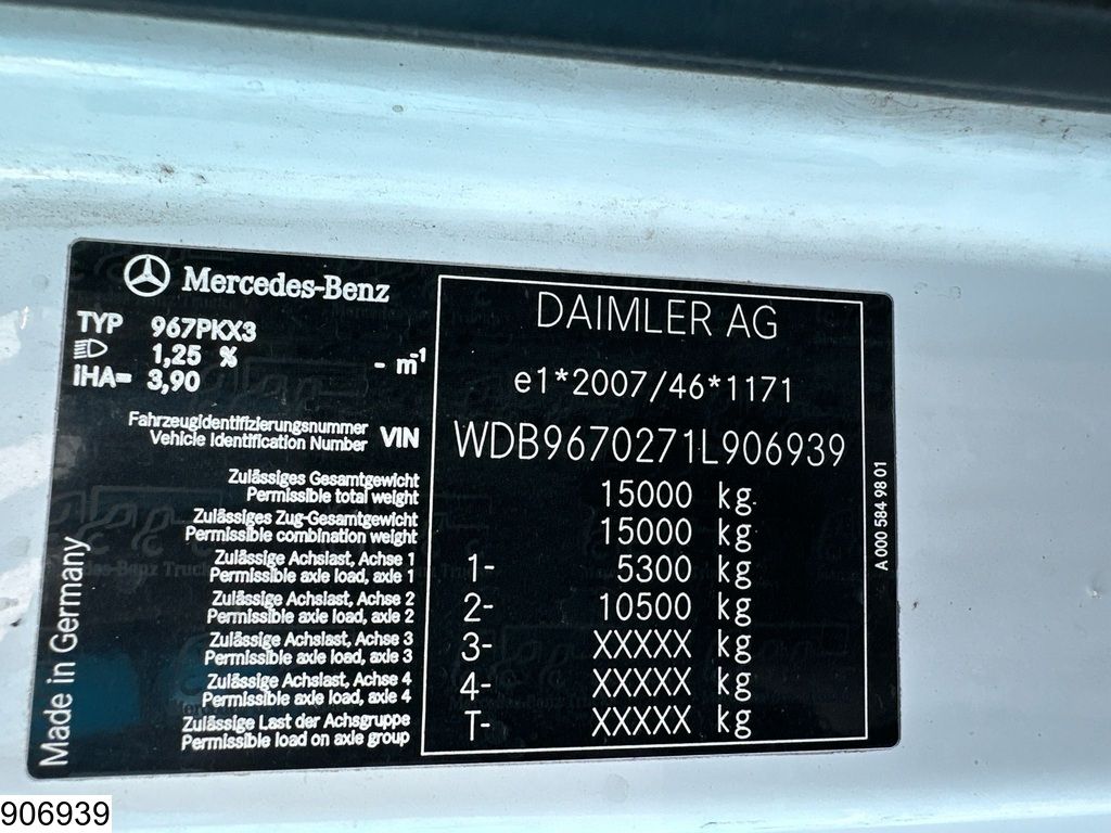 Mercedes Atego 1521 EURO 6, Palfinger