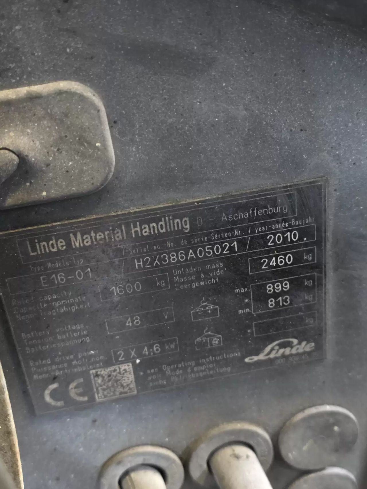 Elektro heftruck Linde E16-01